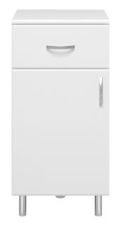 Напольная тумба Misty Люси левая 40см белый